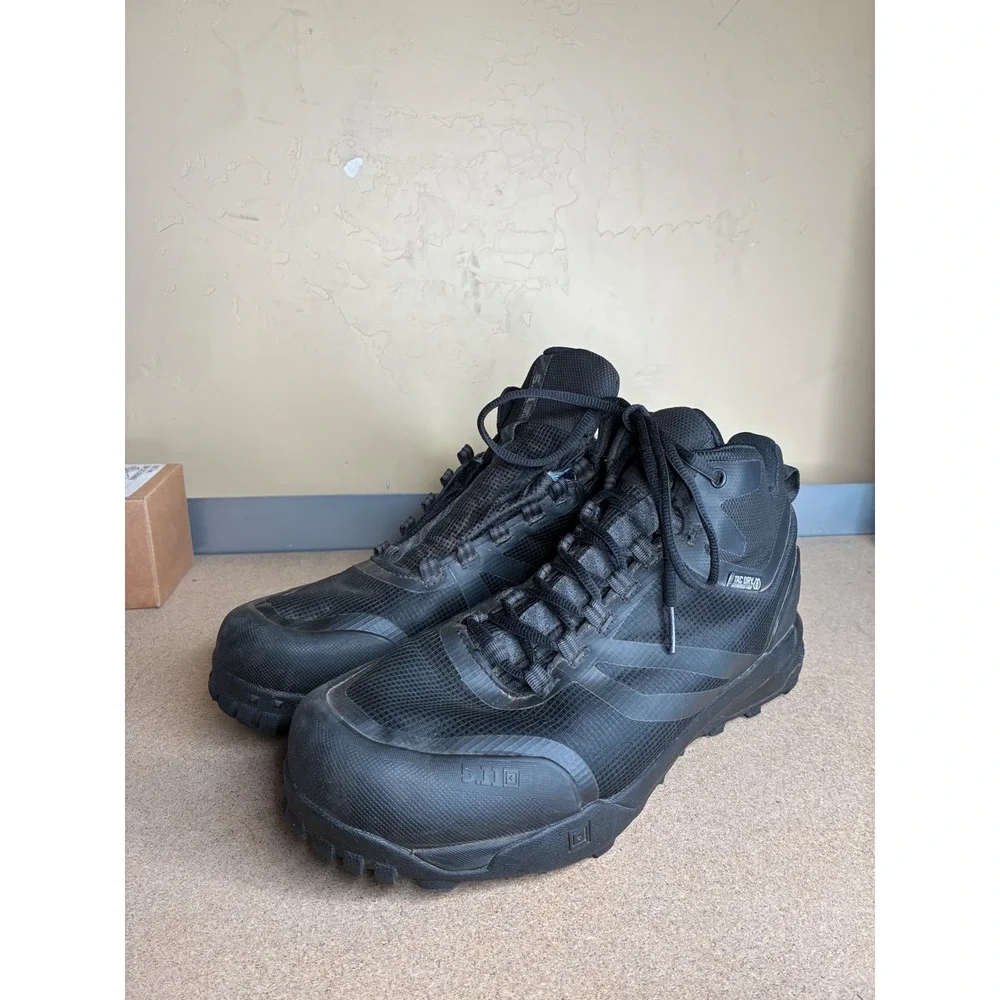 5.11 Tactical A/T Mid WP Black Waterproof Boots 12446 Mens 11.5 ATLAS Training